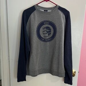 Gray and Navy Sweater